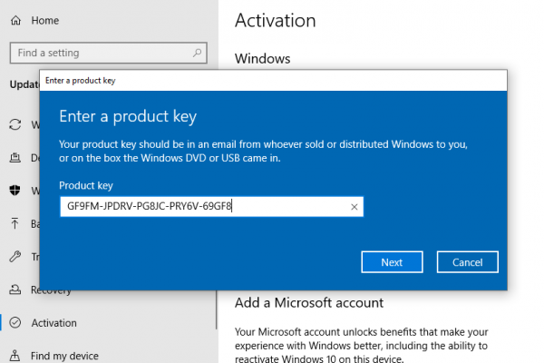 3 Key Win 10 Product key cài đặt Windows 10 Pro vĩnh viễn