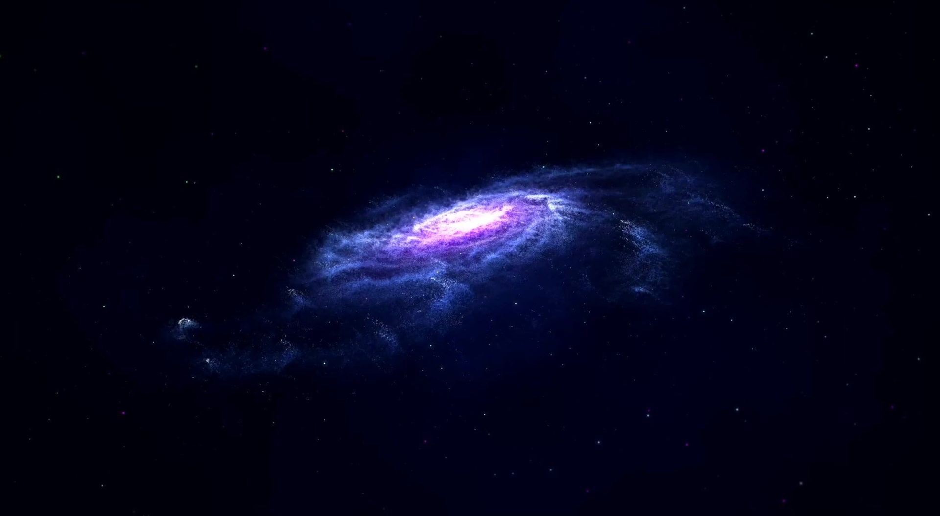 Một galaxy lóe sáng trong vũ trụ sâu thẳm
