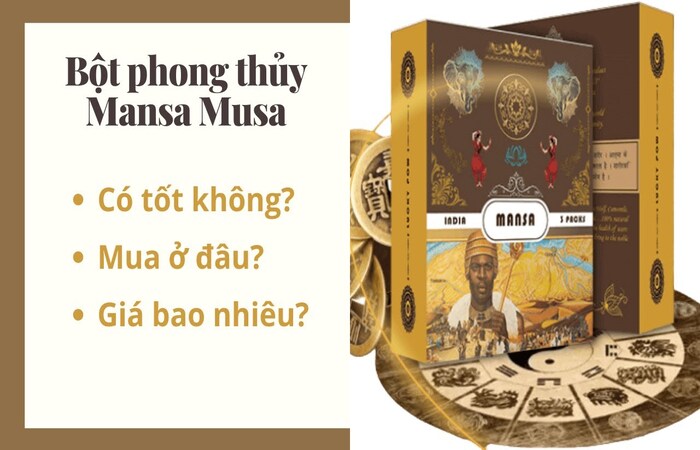 Dùng bột Mansa Musa là cách đơn giản giúp tăng dương khí cho ngôi nhà