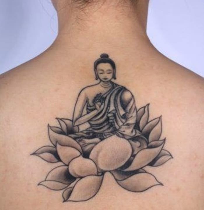 Hình xăm Phật sau gáy