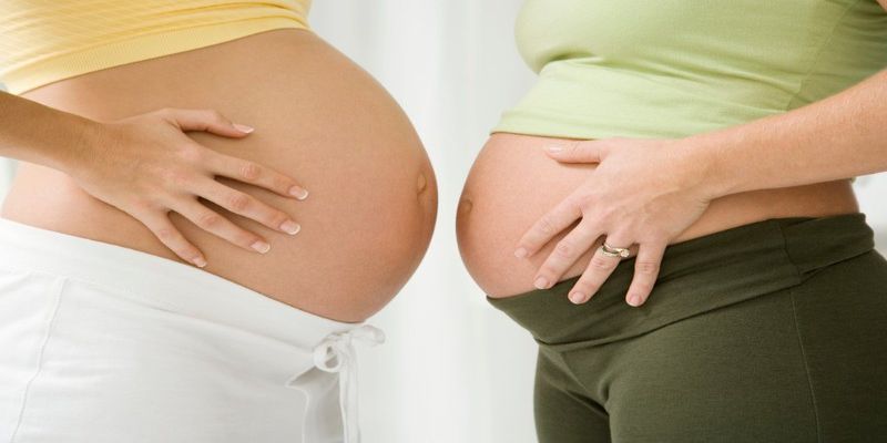 Hình 4: Mang thai bé trai bụng thường có xu hướng nhọn, gọn hơn