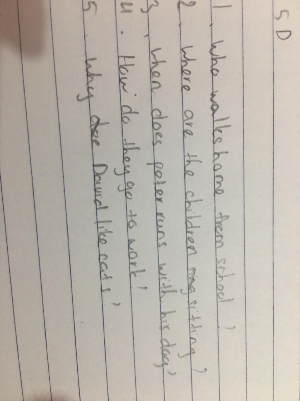 de-bai-make-question-for-the-underlined-words-tu-gach-chan-o-trong-ngoac-1-she-walks-home-from-s