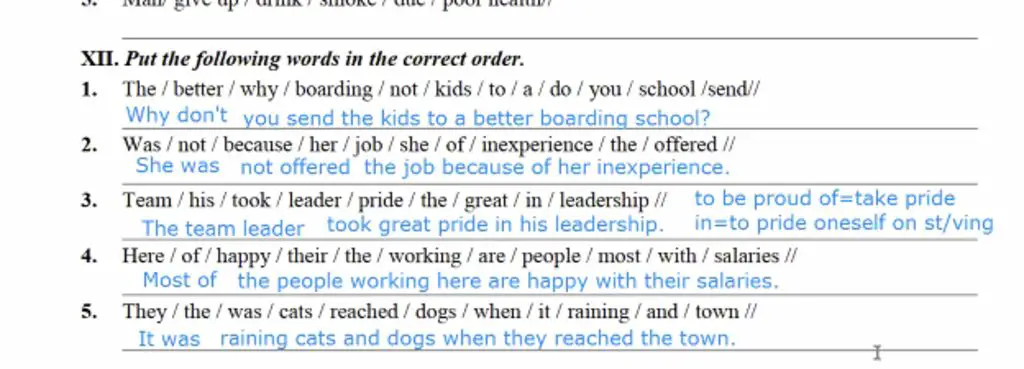 put-the-following-words-in-the-correct-order-1-the-better-why-boarding-not-kids-to-a-do-you-scho