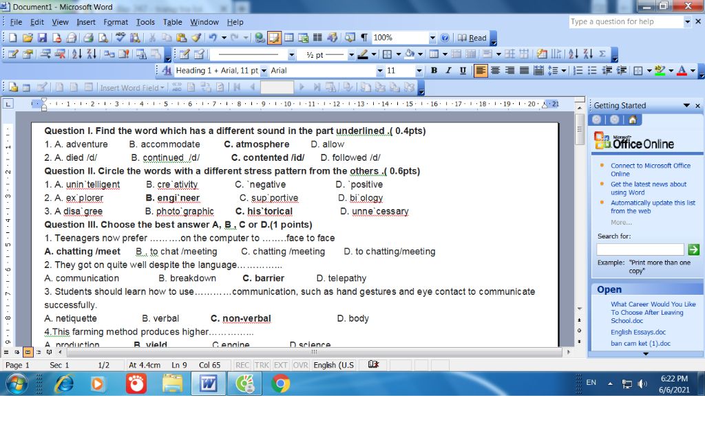 question-i-find-the-word-which-has-a-different-sound-in-the-part-underlined-0-4pts-1-a-adventure