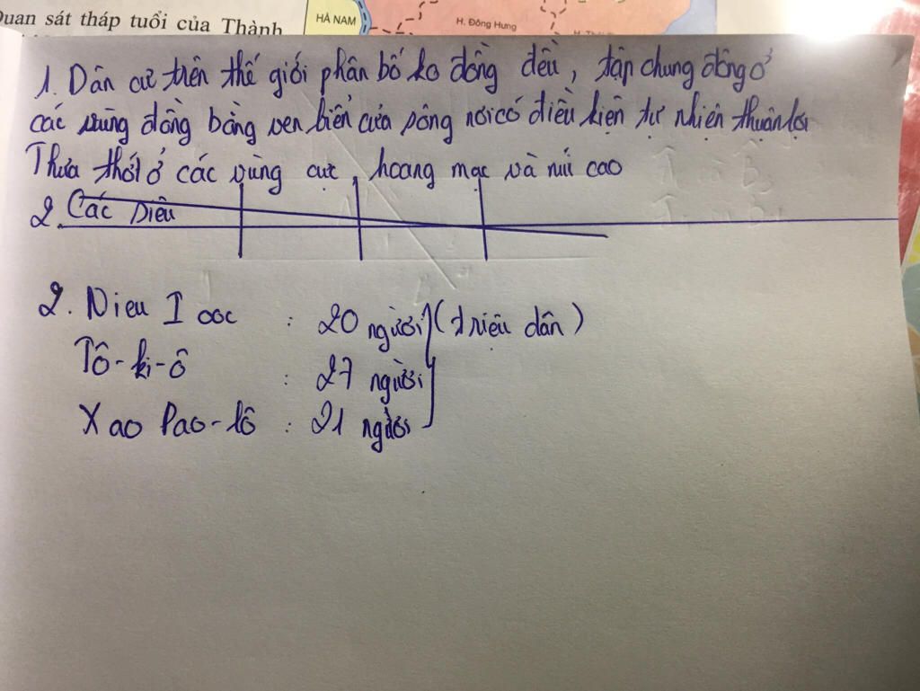 1.Dân cư trên thế giới tập chung chủ yếu ở đâu? Tại sao? 2.Kể tên các đô thị trên thế giới hơn 20 triệu dân? 1-dan-cu-tren-the-gioi-tap-chung-chu-yeu-o-dau-tai-sao-2-ke-ten-cac-do-thi-tren-the-gioi-hon-20