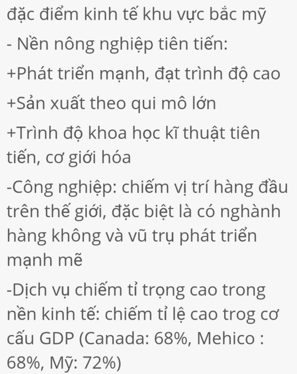 cau-11-trinh-bay-va-giai-thich-o-muc-do-don-gian-mot-so-dac-diem-ve-kinh-te-bac-mi-tra-loi-cau-1