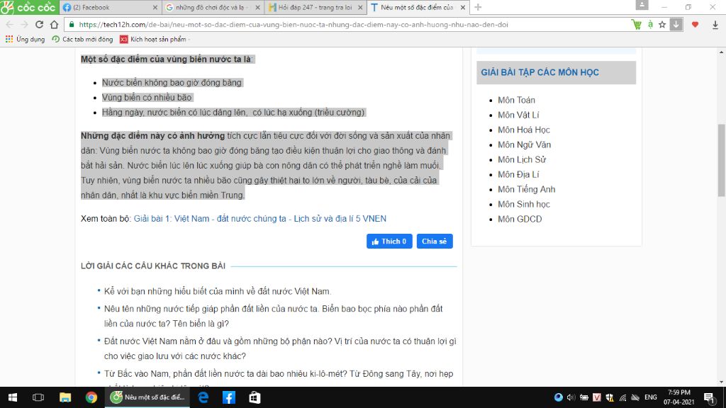 trinh-bay-dac-diem-hoat-dong-cua-thuy-trieu-vung-bien-vn-thuy-trieu-co-anh-huong-ntn-den-hoat-do