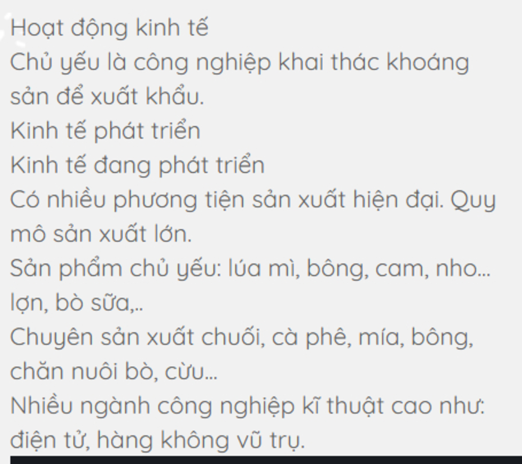 trinh-bay-dac-diem-kinh-te-o-chau-mi