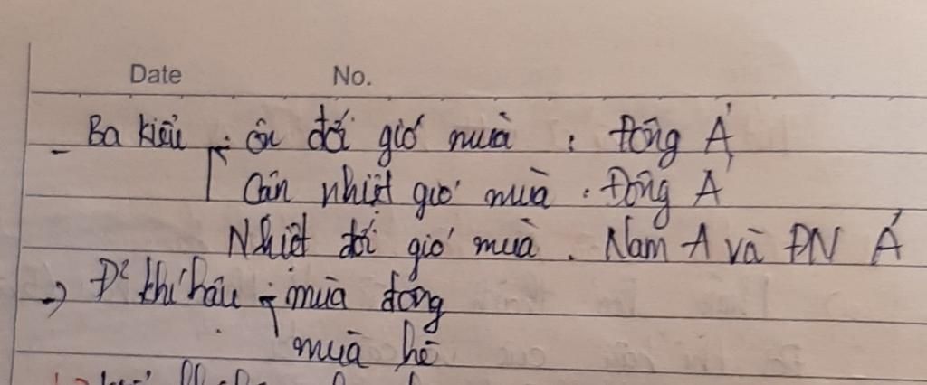 Trình bày nơi phân bố đặc điểm của kiểu khí hậu gió mùa của Châu Á trinh-bay-noi-phan-bo-dac-diem-cua-kieu-khi-hau-gio-mua-cua-chau-a