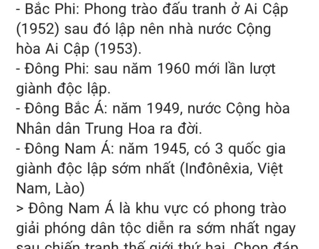 sau-khi-cttg-thu-2-ket-thuc-phong-trao-giai-phong-dan-toc-dien-ra-som-nhat-o-khu-vuc-nao