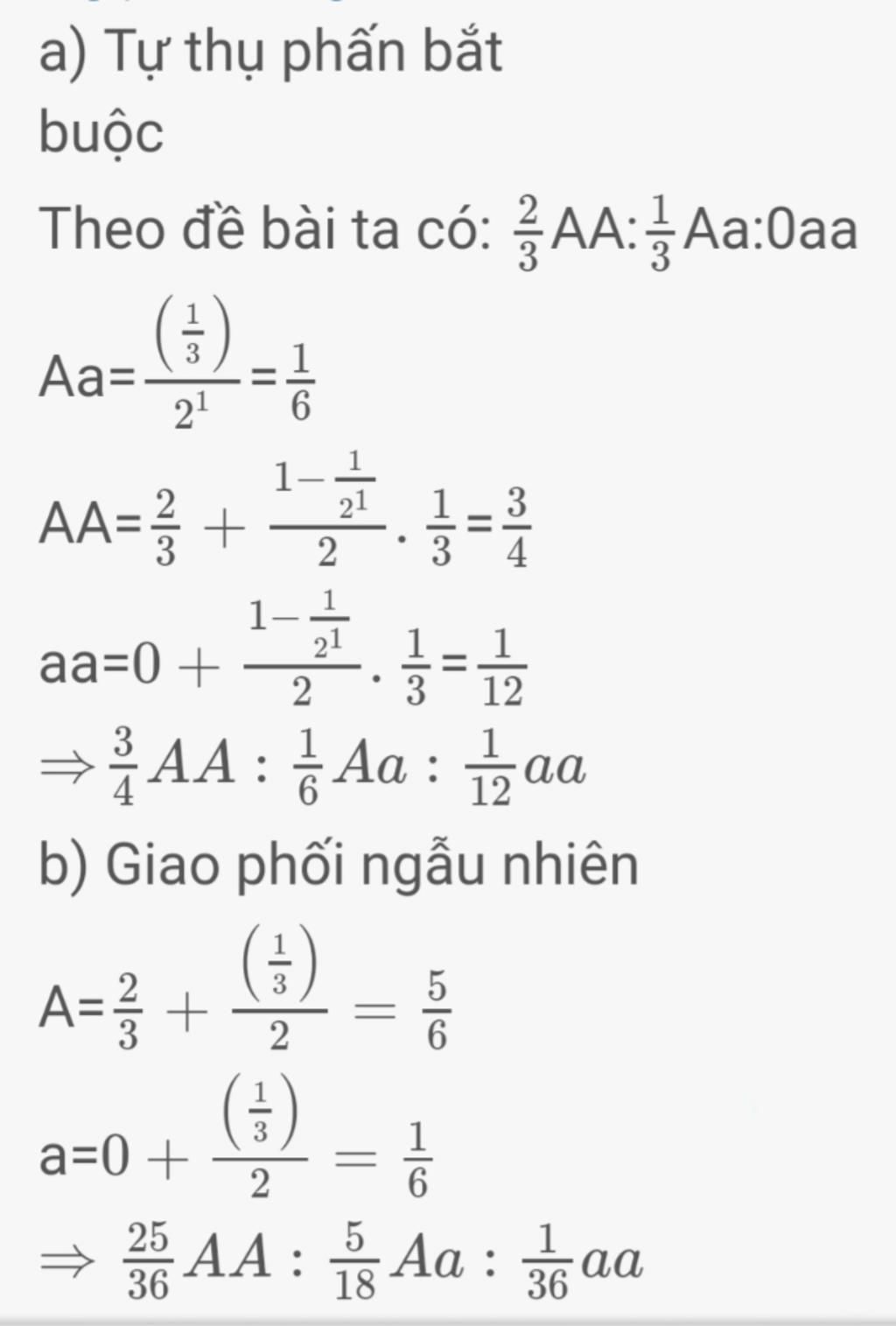 dau-ha-lan-a-do-a-trang-cho-p-1-3-so-cay-co-kieu-gen-aa-2-3-so-cay-co-kieu-gen-aa-ac-dinh-ti-le