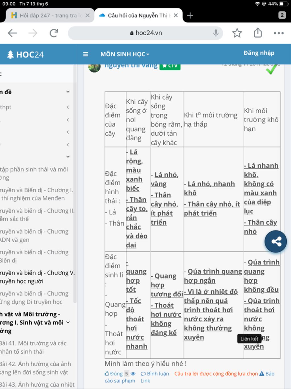 hinh-thai-cua-cay-cung-loai-khi-moc-trong-rung-va-o-bia-rung-co-j-khac-nhau-vi-sao-co-su-khac-nh