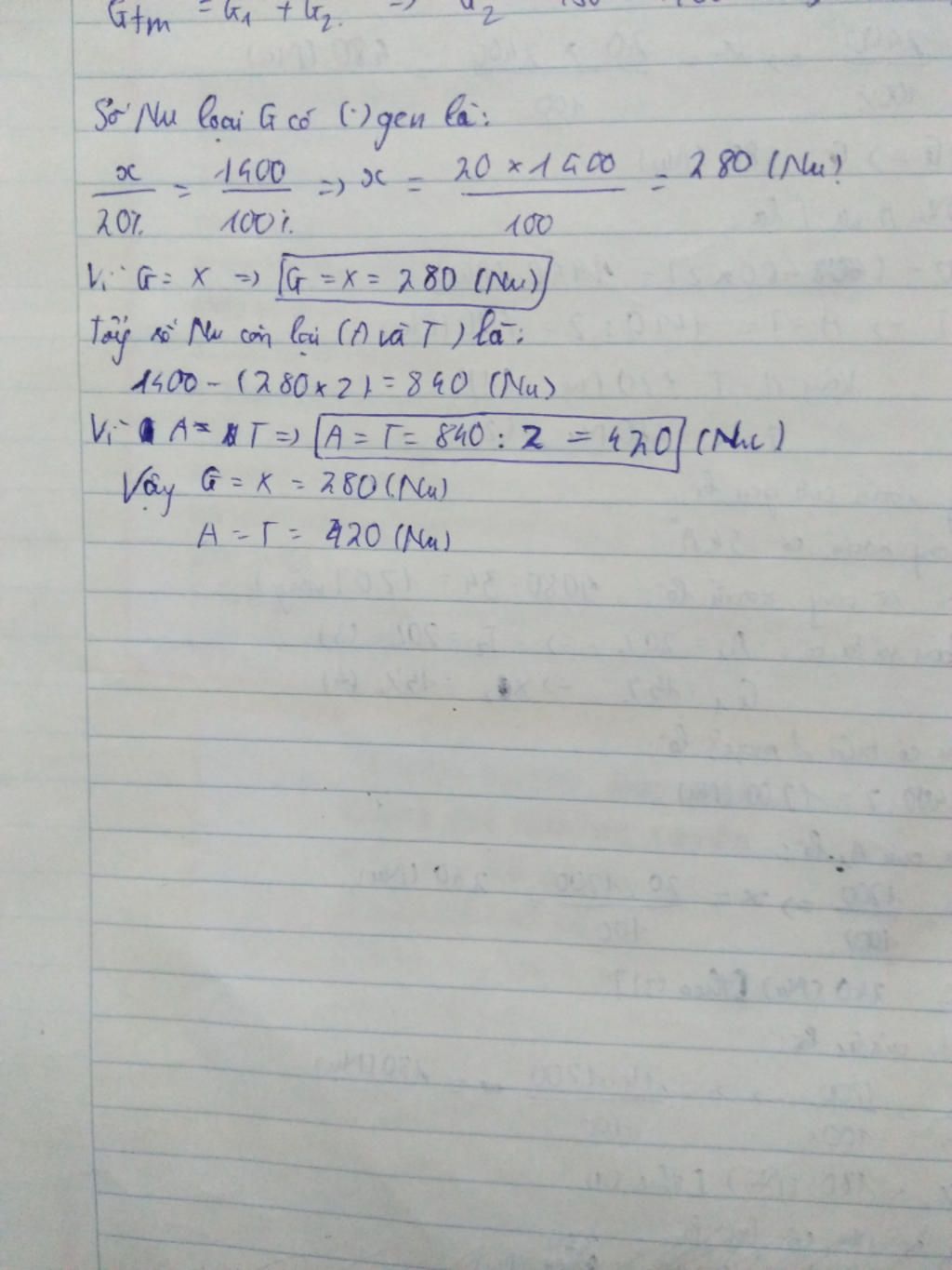 mot-phan-tu-adn-co-1400-nucleotit-so-nucleotit-loai-g-chiem-20-tong-so-nucleotit-cua-adn-tinh-so