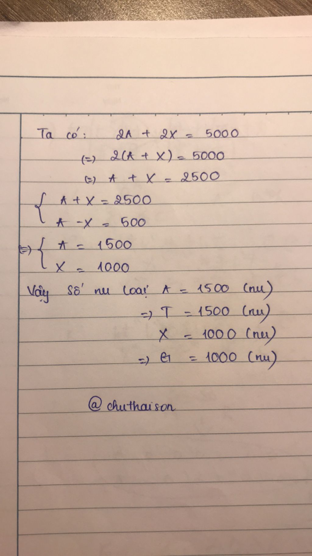 phan-tu-adn-co-5000-nucleotit-biet-rang-so-nucleotit-loai-a-nhieu-hon-so-nu-loai-la-500-nu-hay-t