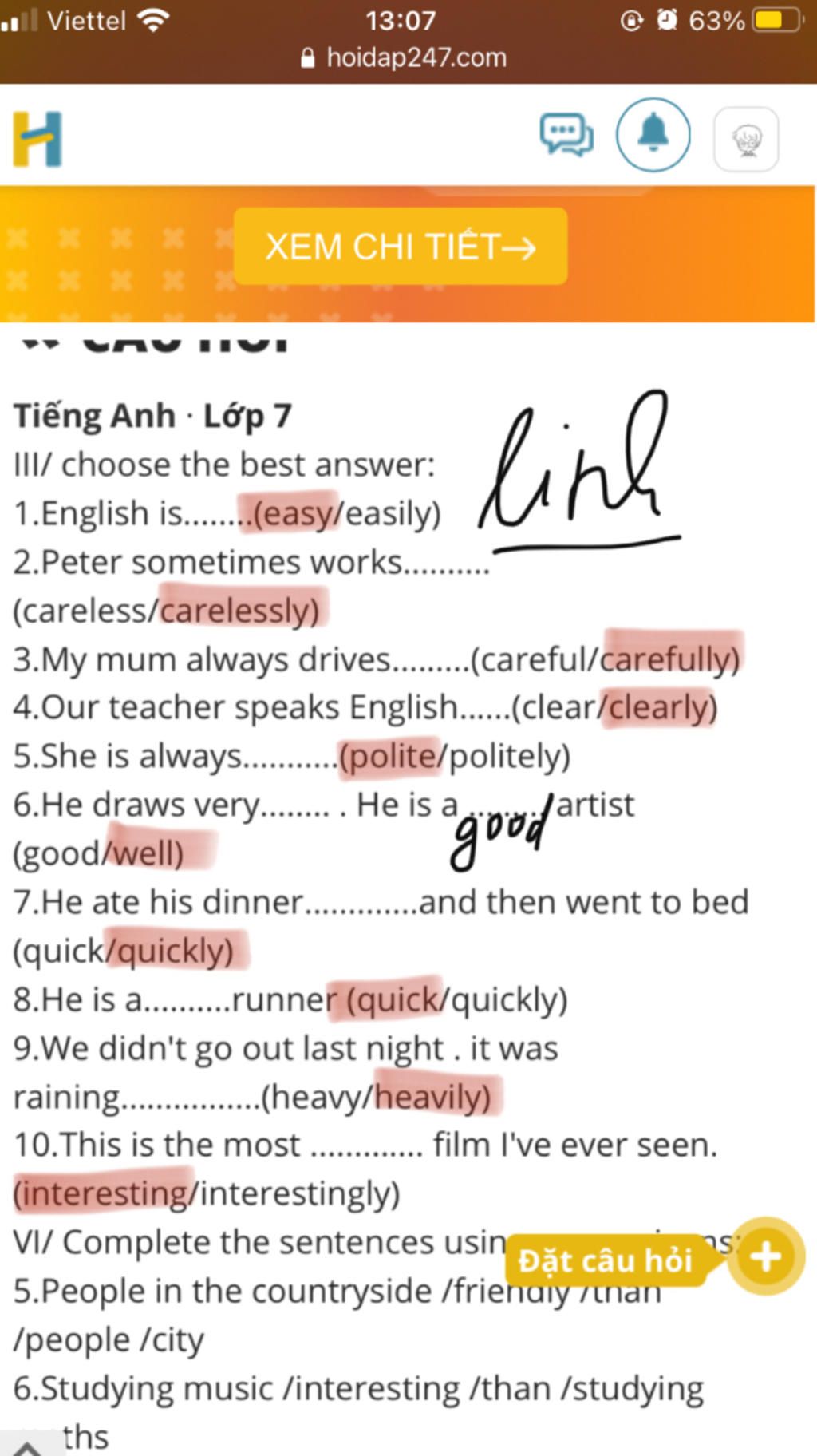 iii-choose-the-best-answer-1-english-is-easy-easily-2-peter-sometimes-works-careless-carelessly