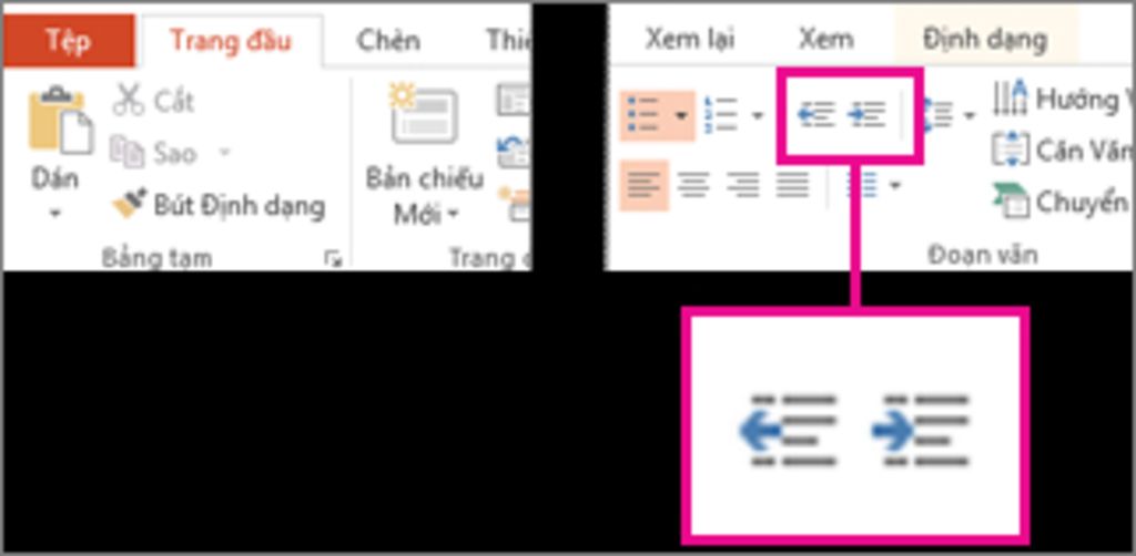 a-muon-tang-khoang-cach-thut-le-cho-doan-van-ban-dung-nut-lenh-nao-b-em-hay-chon-huong-trang-nam