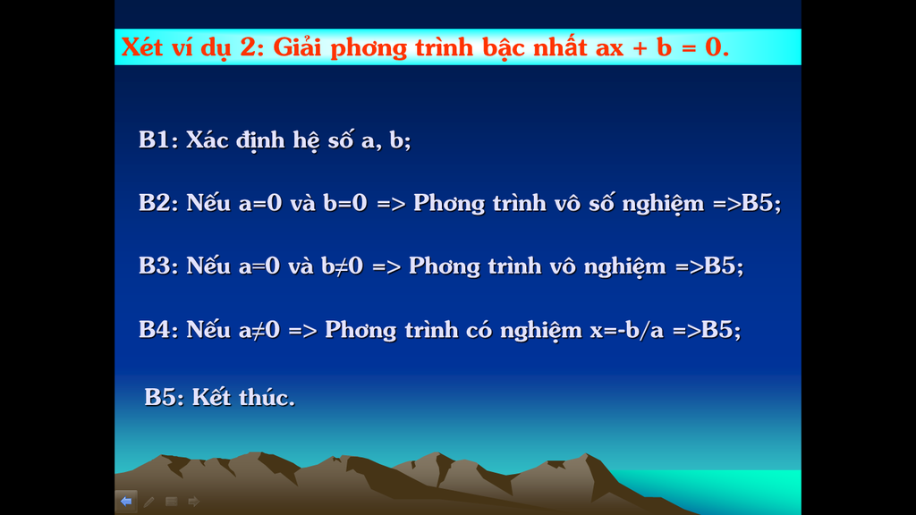 hay-mo-ta-thuat-toan-giai-phuong-trinh-bac-1-va-bac-2-bang-2-cach-liet-ke-va-so-do-khoi